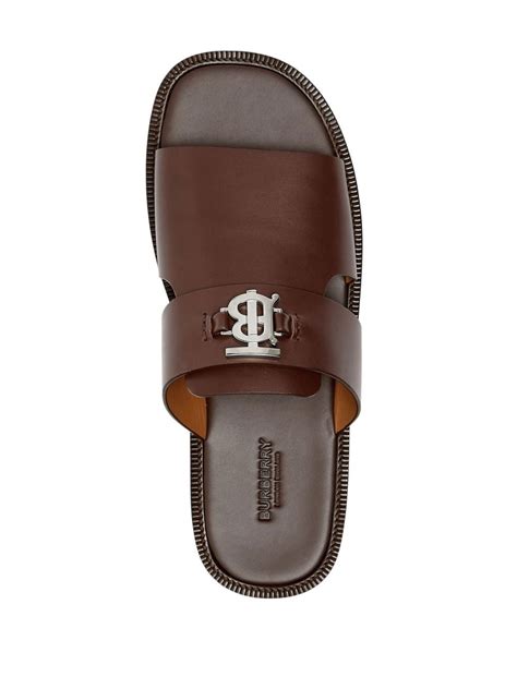 burberry prorsum mens sandals|burberry monogram motif leather sandals.